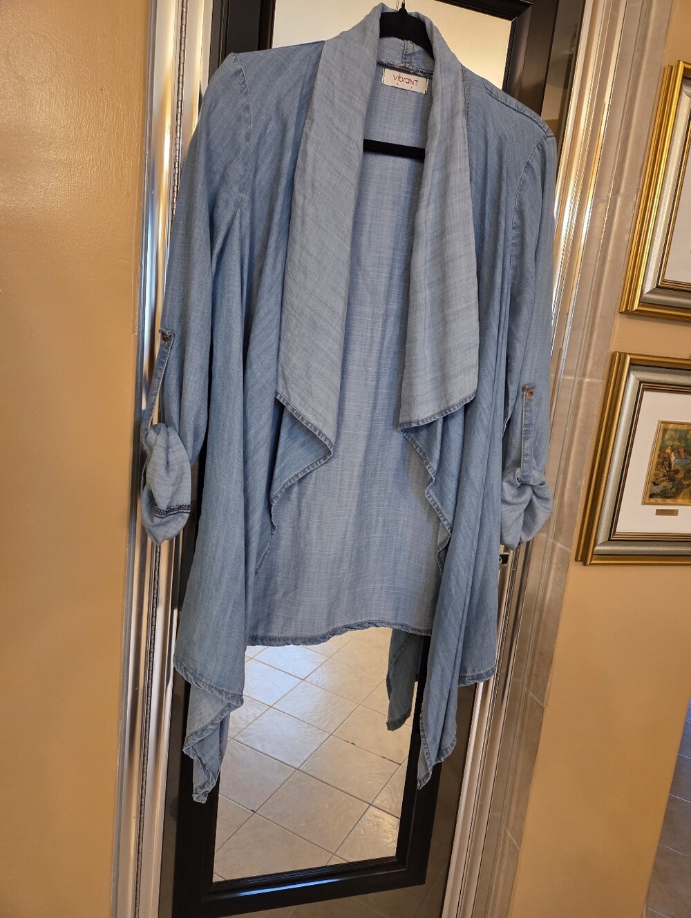 Blue Chambrey Top